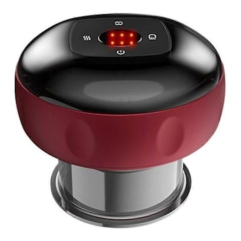 Appareil de massage électrique à ventouses avec fonction de vibration et lumière rouge, appareil à ventouses rechargeable.