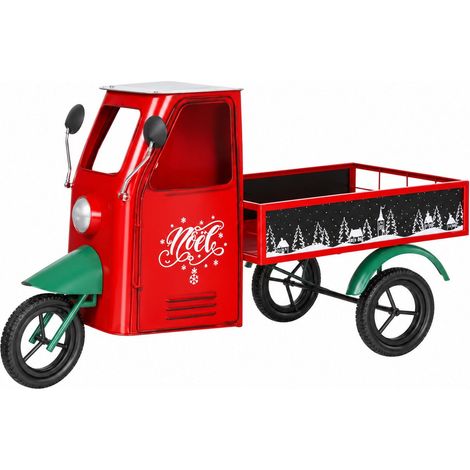 Ad Trend Fioriera Apecar Natalizia in Ferro Naturale 155x74xH94 cm – Decorazione di Natale (1/2)