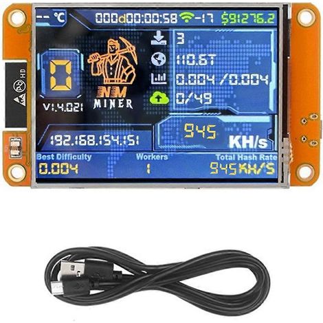 NMMiner NerdMiner 945KH/S Harshrate Écran intelligent 2,8 pouces Bitcoin-- (1/5)