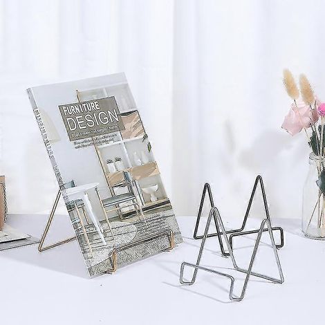 Présentoir en fer forgé, égouttoir à vaisselle, porte-assiettes, porte-bols, porte-cadres photo, porte-livres, décoration intérieure-L-Black 2