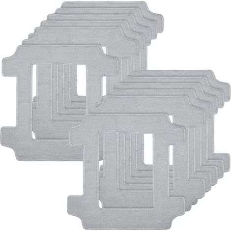 12 accessoires de nettoyage pour robots lave-vitres Ecovacs Winbot W2S / W2S Omni : chiffons de nettoyage en microfibre lavables pour un nettoyage efficace de différentes vitres dans (1/5)