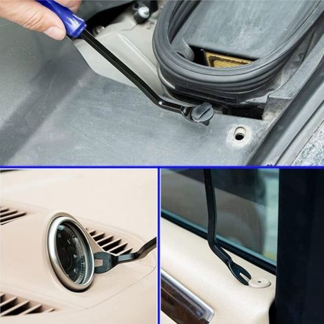 Cales Décoratives - Outil Démontage Garniture Intérieure Voiture - Levier Plastique Anti-rayures - Pour Porte Panneau Radio Fenêtre - Lot De 5 (1/3)