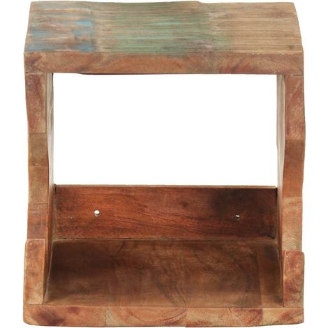 Maison Exclusive - Supporto Bicicletta da Parete 35x25x25 cm in Legno di Recupero (1/5)