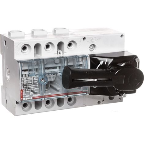 Interruptor Legrand Vistop 125A 3 polos montaje plano