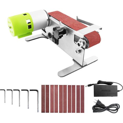 Horizontaler Mini-Bandschleifer, elektrische Schleif- und Poliermaschine, Schleif- und Schleifmaschine, Kleinstecker-Zubehörset