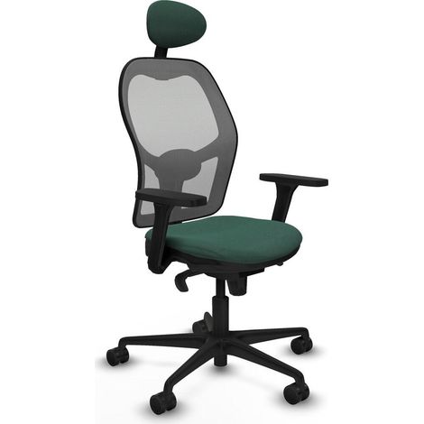 piqueras-y-crespo Jorquera sedia da ufficio verde confortevole (1/3)
