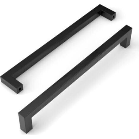 FENOPLASTICALot de 5 Poignee de Meuble Noir Cuisine Entraxe 256mm Acier Inoxydable Poignée Meuble Cuisine Poignées pour Placards Poignet de Porte Cuisine Poignet Meuble Cuisine (1/5)