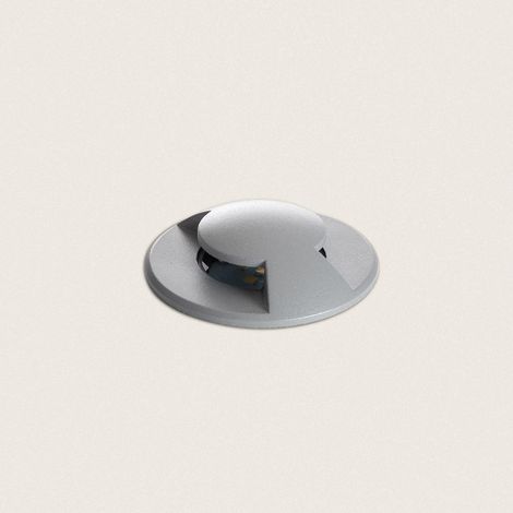 LED-Bodeneinbauleuchte 2L 24V DC Lotus Grau 4000K Neutralweiß