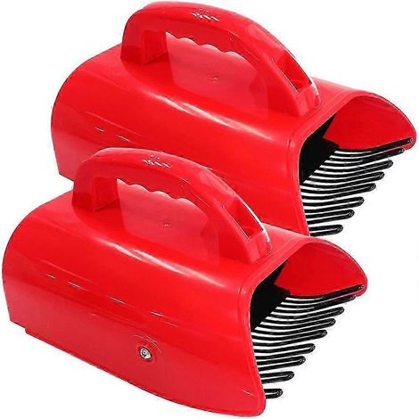 Lot de 2 cueille-myrtilles avec peigne métallique et poignée ergonomique en métal, cuillère en plastique pour myrtilles - JXLGV (1/5)