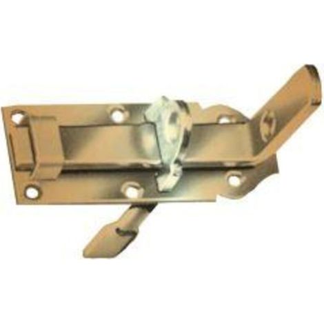Verrou a poignée droite, passants fixes, galvanisé 180 x 64 mm - GAH-