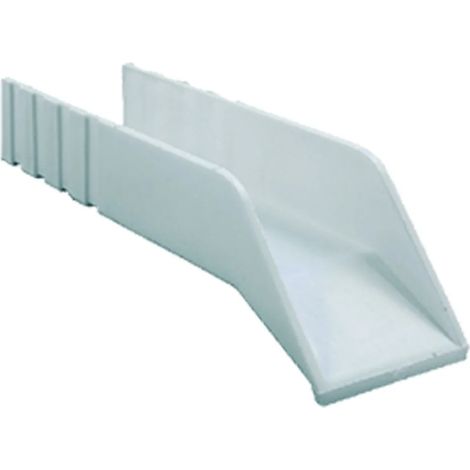 GOCCIOLATOIO PER TERRAZZI cm 6 x 23 bianco