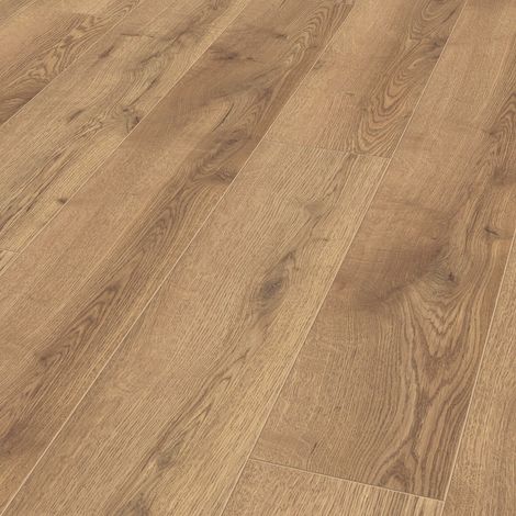 Parquet stratifié 10mm – Chêne montagne nature – Longueur 1845mm – Largeur 244mm – Classe d'usage 33 – Système de clipsage 5G – Kronotex (1/4)