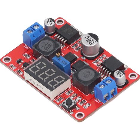 Module élévateur/abaisseur CC/CC, convertisseur de tension automatique, alimentation réglable avec voltmètre 3,5 V – 28 V (1/5)