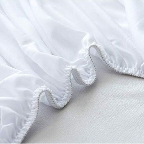 Protège-Matelas - Dimensions 150x200cm - Surmatelas Imperméable - Protège-Matelas - Anti-Allergique Aux Acariens Et Aux Moisissures (1/5)