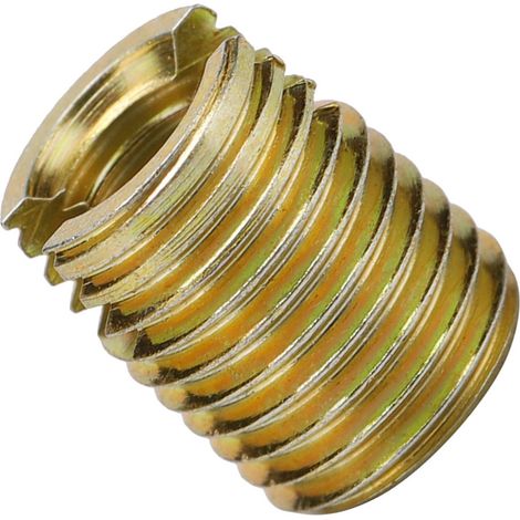 20 pièces douilles filetées autotaraudeuses en acier au carbone 302, accessoires pour filetage, filet intérieur M12x1,75 et filet extérieur M16x1,5 (1/5)