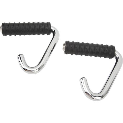 Lot de 2 poignées de traction pour hommes et femmes, en acier et TPE, en forme de C, avec élastique de résistance pour la musculation et l'entraînement physique. (1/5)