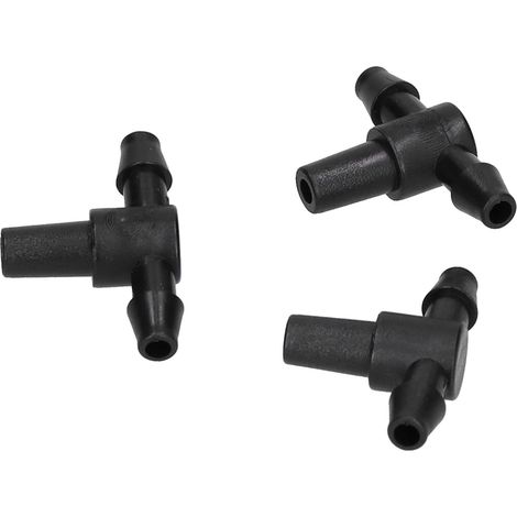 Jeffergarden 100 pièces 4/7 connecteur de tuyau raccords en T pour système d'arrosage goutte à goutte de jardin (1/5)
