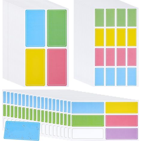 520 étiquettes autocollantes inscriptibles, aux couleurs vives, imperméables, adaptées au stockage des aliments, aux réfrigérateurs (1/5)