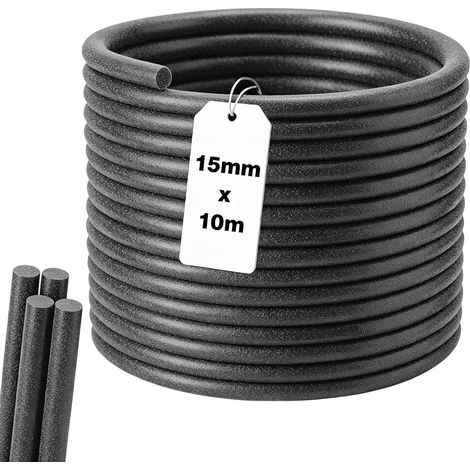 10m Fond de Joint Rond Ø 15mm PE Joint Mousse Rond Cordon Imperméable Anti-moisissure Accessoire Indispensable pour Porte Fenêtre Terrasse et Baignoire (1/5)