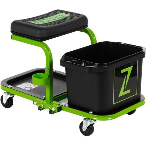 Sgabello carrello con ruote e vaschetta acqua lavaggio auto moto Zipper zi-mhkw5 (1/2)