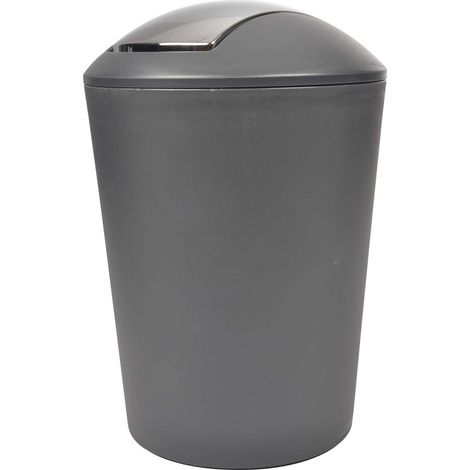 Douceur d'Intérieur - Pattumiera Flic Flac, 5,6 L Grigio