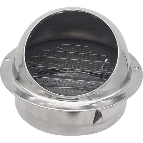 Grille d'extraction en acier inoxydable de 100 mm pour systèmes de ventilation (100 mm)