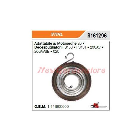 Muelle de arranque para motosierra STIHL FS150 151 200AV R161296