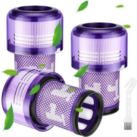 3er-Pack V12-Filter für Dyson V12 Detect Slim Absolute Extra Pro Plus Motorhead Complete Total Clean Staubsauger – Ersatzteile und Zubehör DY-971517-01 (1/4)