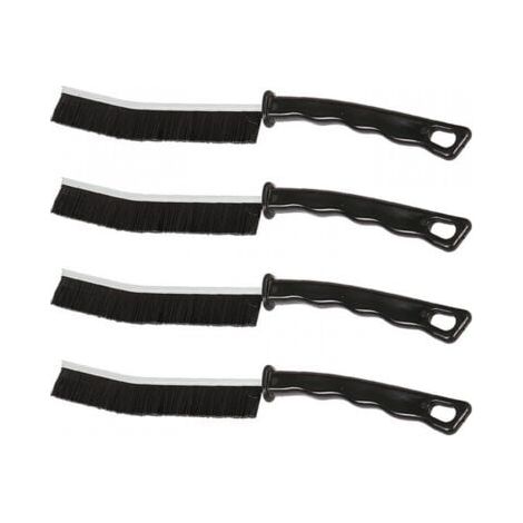 Brosse de Nettoyage des Interstices 4 pièces, Brosse Nettoyage Salle de Bainbrosse Joint Carrelag, Brosse de Nettoyage à Poils Durs pour Rainure Fenetre, Salle de Bain, Toilettes, Cuisine (1/4)
