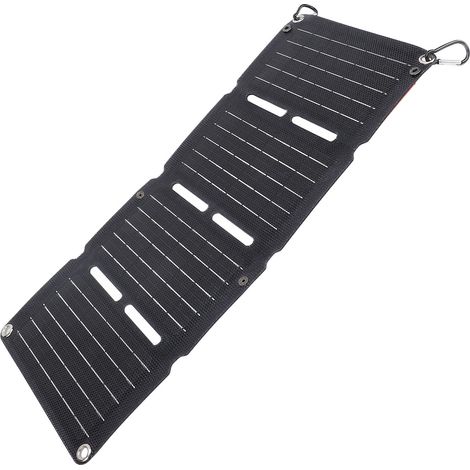 Panneau Photovoltaïque Pliable 40W Silicium Monocristallin Charge Rapide QC Double USB Sortie Régulée 4 Volets Portable (1/5)