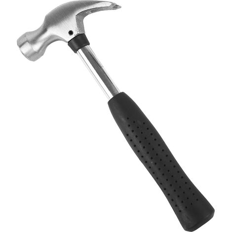 Mini marteau à panne fendue de 113,4 g avec tête incurvée et poignée en caoutchouc pour enfants et étudiants pour apprendre le travail du bois (160 mm)