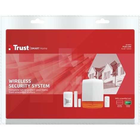Trust - Kit alarma Wifi - Wireless Security System - Alarma ALSET-2000.