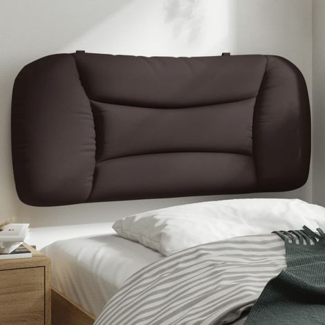 Kopfteil-Kissen Dunkelbraun 90 cm Stoff vidaXL32767