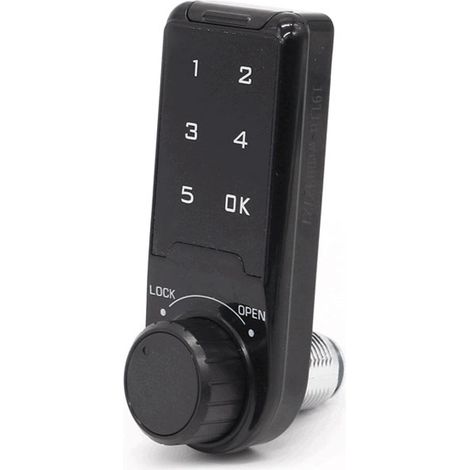Serrure de porte numérique, serrure électronique pour armoire, serrure à code, clavier numérique pour armoire, bureau, maison, avec accessoires (1/3)