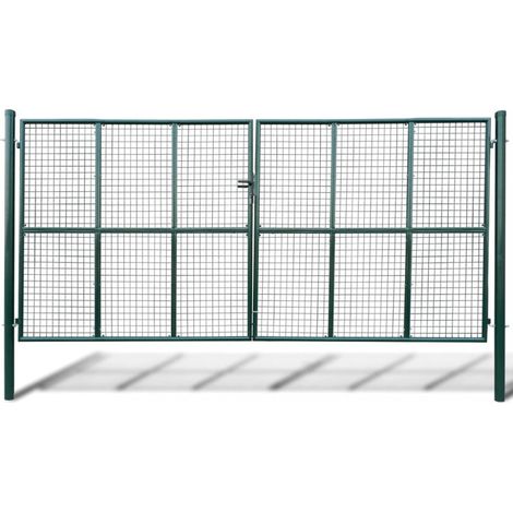vidaXL Gitter-Gartentor 415 x 200 cm