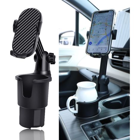 1 pièce - Rallonge de porte-gobelet de voiture avec base réglable, porte-gobelet universel 2 en 1 avec support de télépho