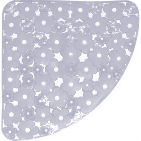 TAPPETO ANTISCIVOLO PER DOCCIA ANGOLO MOD. MARGHERITA CM 59X59- Cristallo- DH