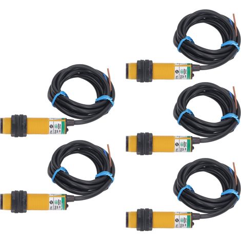 5-teiliger fotoelektrischer Infrarotsensor, optischer Schalter mit diffuser Reflexion, 10–36 V DC, Näherungssensor (1/5)