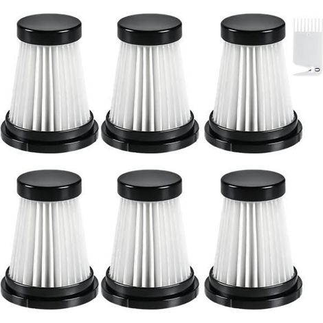 6 Filtres HEPA pour Aspirateur Moosoo K12 - K12 Pro - K13 et Aspirateur à Main Genius Invictus One 1.0-2.0 ACCESSOIRE D’ASPIRATEUR (1/4)
