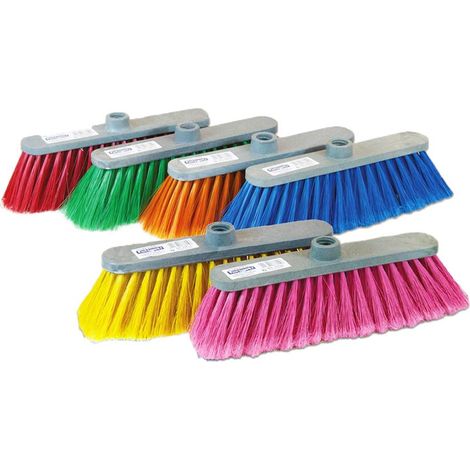 SCOPA MODELLO ELENA CON MORBIDE SETOLE IN COLORAZIONE ASSORTIA