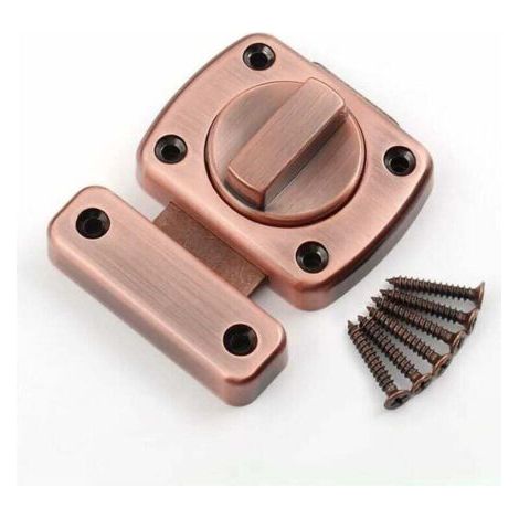Door Lock (M)Sliding Stable Bar Door Lock Hook and Eye Door Buckle Wooden Fence Black Door Lock Window Door Lock Internal Door Lock (1/4)
