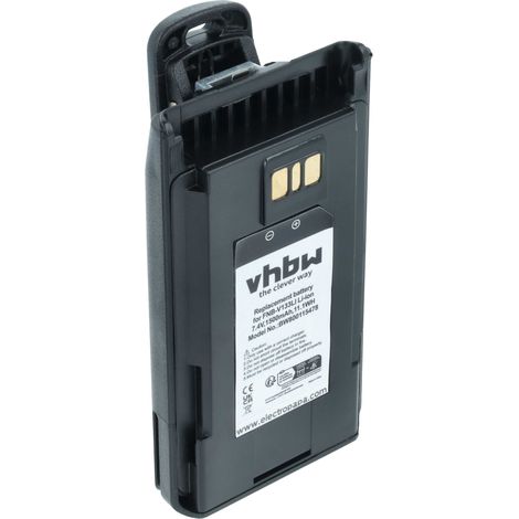 vhbw Akku Ersatz für Motorola AAK66X501 für Funkgerät, Walkie Talkie (1500 mAh, 7,4 V, Li-Ion)