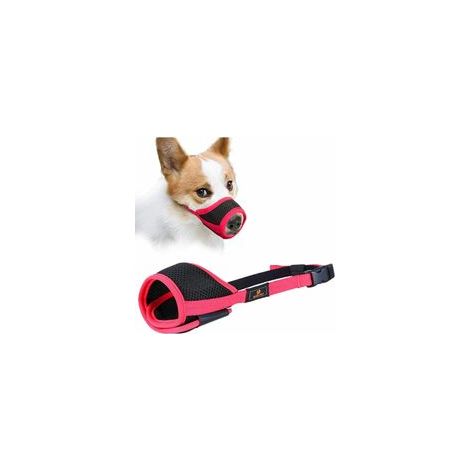 Museau respirant réglable en tissu pour chien Chihuahua, empêche morsure et aboiement – (1/5)