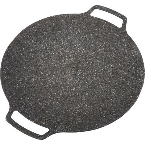 Poêle à Griller Carrée de Style Coréen, Plaque de Barbecue Coréenne Poêle à Frire Circulaire Antiadhésive pour Cuisinière Extérieure à la Maison(Universal Type 36cm) (1/4)