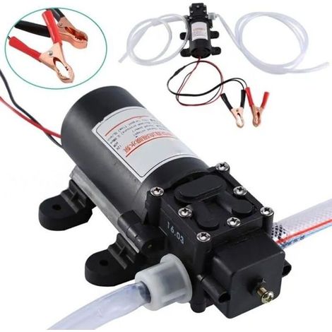 Pompe de transfert de carburant Electrique kit de pompe d'extraction d'huile automatique pour voiture pompe diesel 12V 60W -YES (1/5)