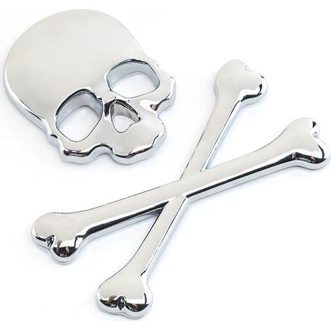 3D en métal tête de Mort Squelette Mort de Voiture de Moto Emblème Badge Autocollant de Voiture Styling Stickers Accessoires