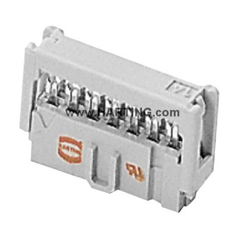 HARTING 0918510780380 Connecteur fil à carte Pas: 2.54 mm Nbr total de pôles: 10 Nbr de rangées: 2 1 (1/2)