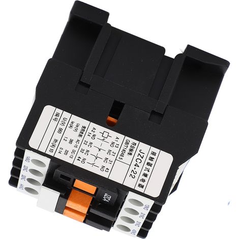 Contacteur bipolaire triphasé 2NO 2NC, relais intermédiaire pour distribution électrique 110 V (1/5)