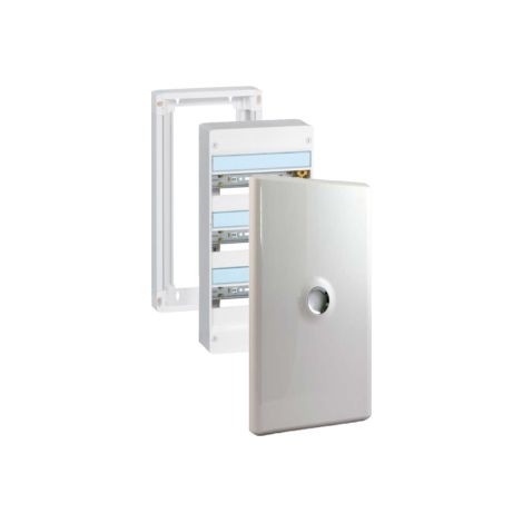Legrand - Drivia - Coffret 3 rangu00e9es - 13 modules + Porte + Rehausse - Ref. : 401213+401373+401333 (1/3)