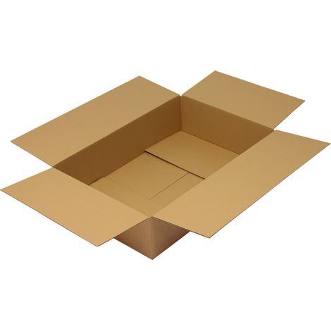 Faltkarton 1-wellig Maße 590x390x390mm Qualität 1.30 C braun braun (1/2)